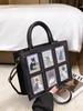 Fashionable Women's Tote Bag with Unique Cat Elf Illustrations and Adjustable Strap