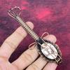 Wild Horse Magnesite Natural Gemstone Pendant Guitar Copper Wire Wrapped Pendant