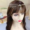 Festive Pearl Photo Props New Year Side Clip Hair Accessories Crystal Head Chain Eyebrows Pendant