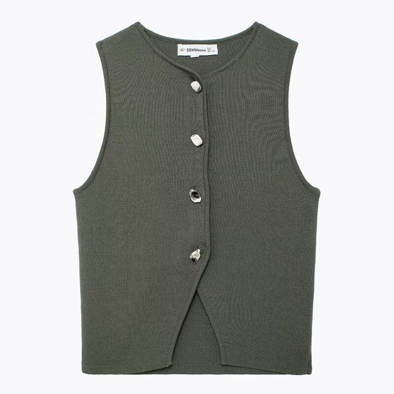 Fashion Style 2024 Summer New Women's Clothing Elegant All-Matching Slim Fit Knitting Short Top 5536027 401