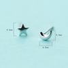 2019 100% 925 Solid Sterling Silver Women Fashion Heart Cross Star Charm Stud Earrings Friendship Gift Teen Girls Friends