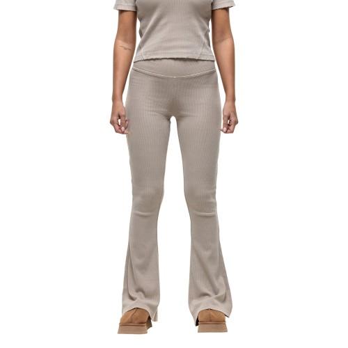 Good For Nothing Womens/Ladies Ribbed Flared Leggings