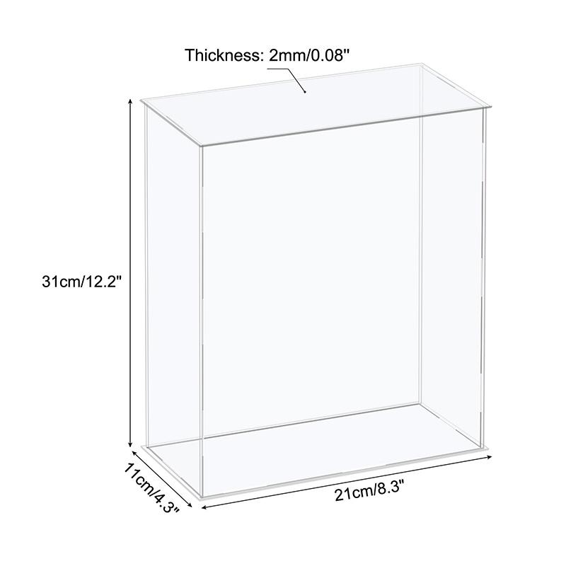 41size Acrylic Display Case for Collectibles Assemble Clear Protection Showcase Cube Storage Box Dustproof Display Organize Toys