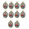 10Pcs Oval Shaped Figure Metal Rhinestones Pendant Charm for Chokers Necklaces Keychains DIY Jewelry Making