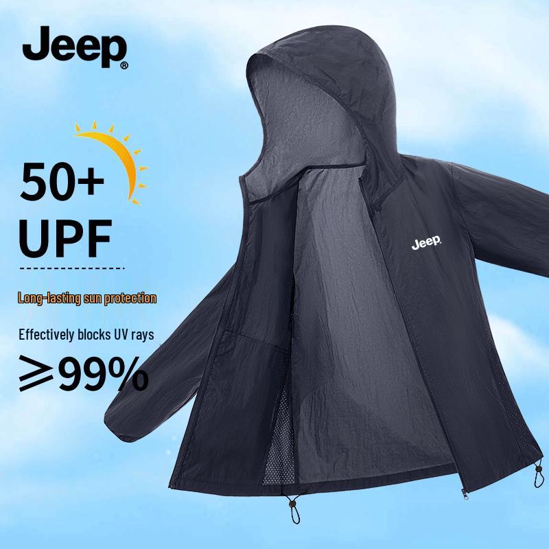 JEEP Men s Lightweight Cooling UV Protection Hoodie M