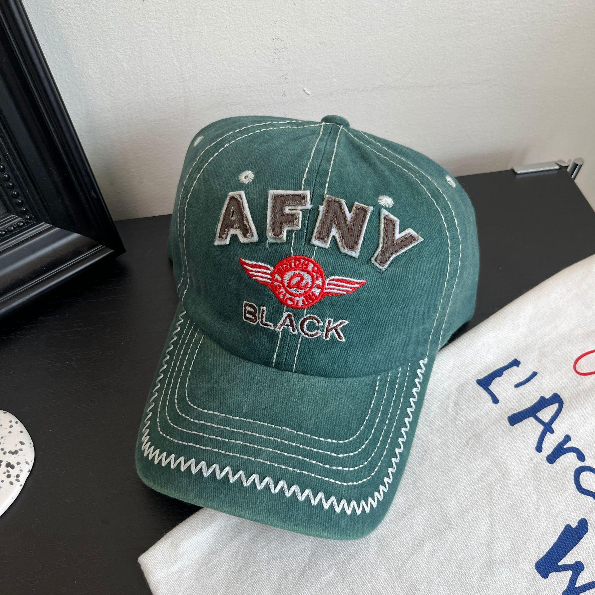 

2025 весна та літо бестселер випрана бейсболка бавовняна вишита нашивка капелюх європейський та американський чоловічий високоякісний капелюх M（56-58cm）