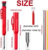 BetterJonny Architectural Mechanical Pencils with 36 Refills in 3 Ink and 3 Protective Marking Tool for and Marking and Yellow 3-Pack Carpenter's