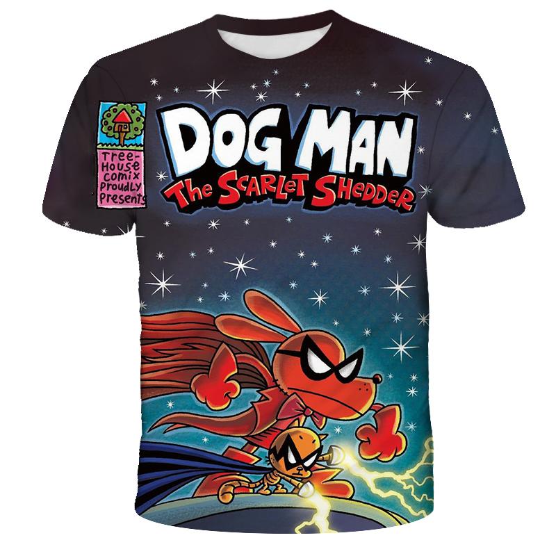 Kreskówka Anime Pies Chłopcy Koszulki Letnia Dziecięca Koszulka z Krótkim Rękawem Urocza Modna Wygodna Koszulka