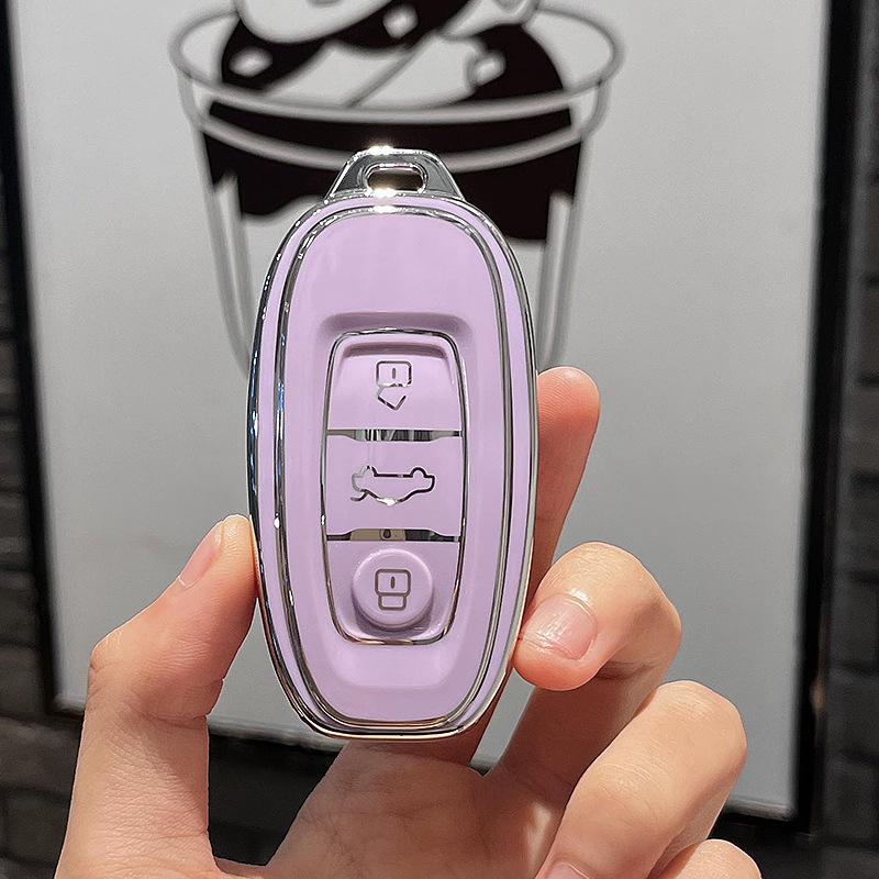 

3-Button Hongqi EQM5 Key Cover (2021-2026 Models) - All-Inclusive Remote Protective Shell