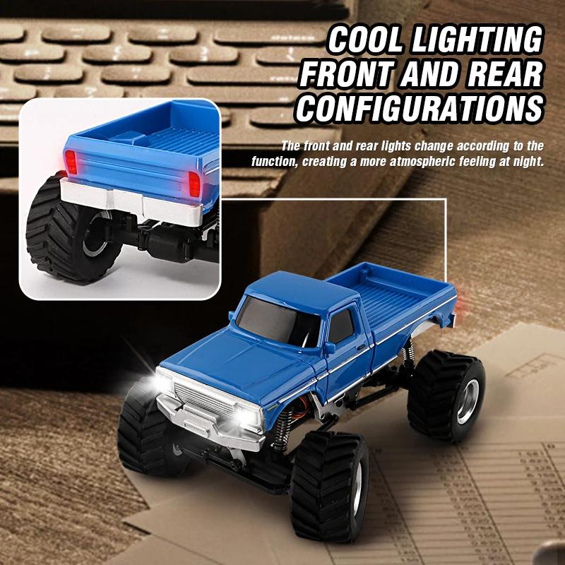 Non-Toxic 1/36 Mini 4Wd Climbing Car Rc Off Road Truck Racing Buggy Vehicle Full-Scale Drive 2.4G Remote-Controlled Toy Christmas Gift Children