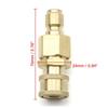 Pressure Washer Metal Joiner, 3/8 In Male and 1/4 In Female Quick Attach Adapter for Hose, Sprayer Tube, Nozzle and Outdoor Cleaning Equipment Use