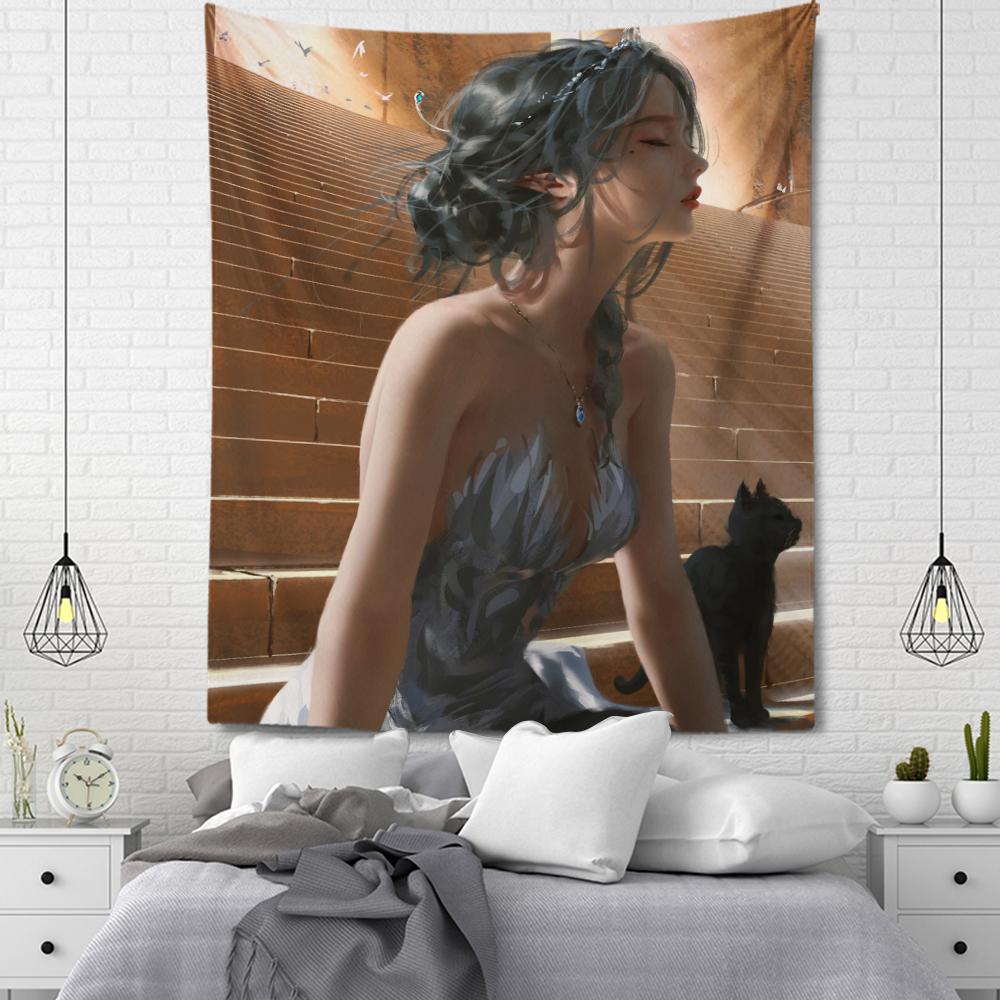 Anime Tapestry Room Decoration Home Decoration Sexy Anime Character Hanging Cloth Wall Decoration Living Room Decoration