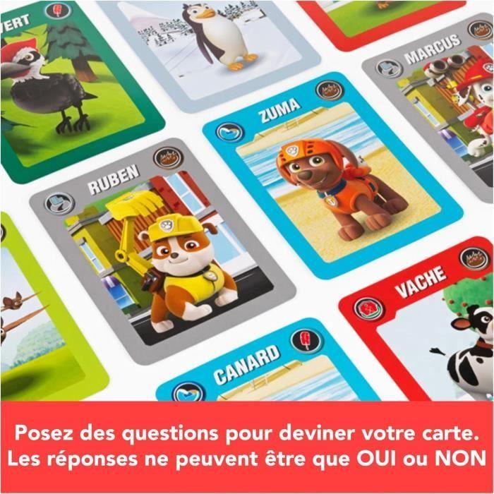 Devine tête pat patrouille, jeu de société, bandeaux et devinettes, version française, jeu enfant dès 4 ans