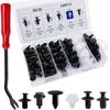 YoRise 100PCS Car Bumper Clips, Plastic 6 Sizes Car Fenders Retainer Clips, Push Pin Panel Rivets Kit with Storage Box, Universal Auto Body Trim