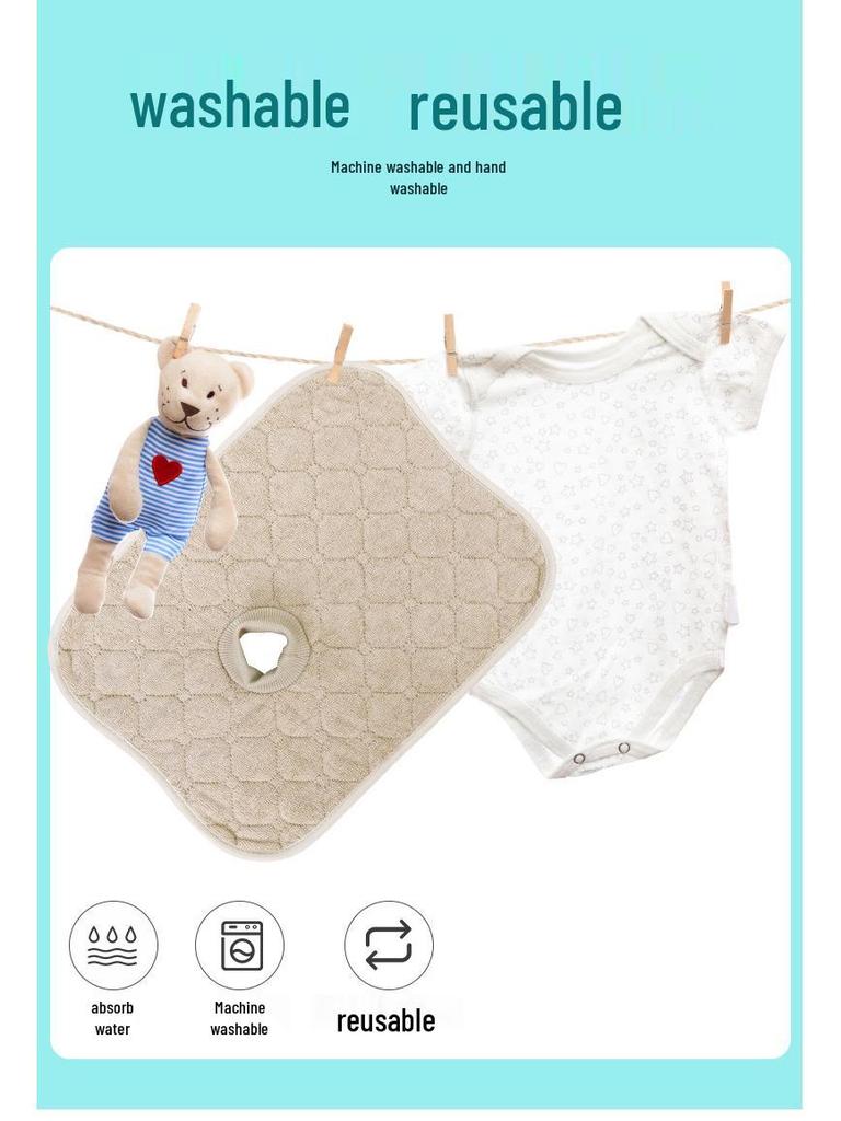 Wodoodporna, Chłonna, Miękka Poduszka Siedziska dla Niemowląt - Przyjazna dla Skóry, Oddychająca Podkładka na Krzesełko do Karmienia i Wózek