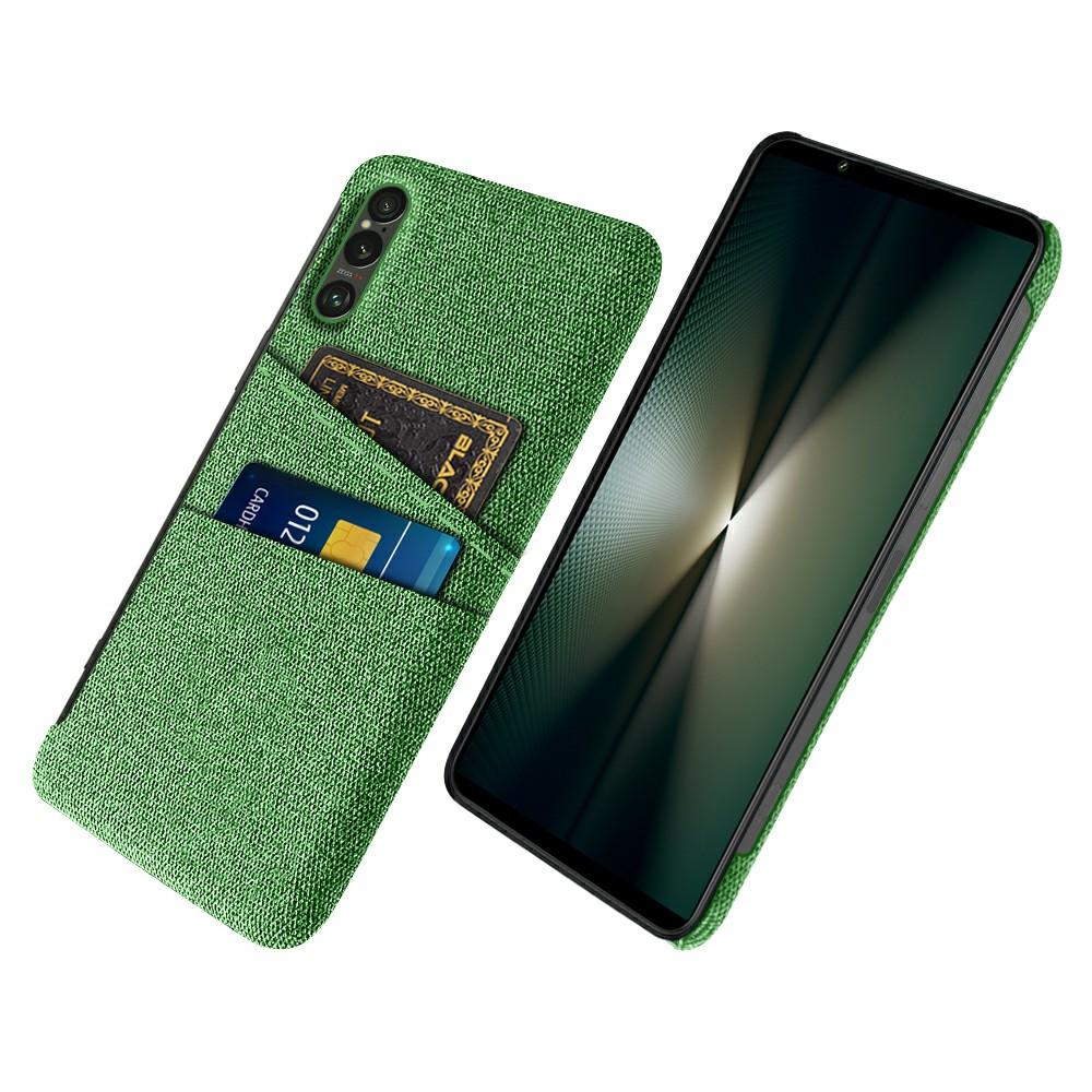 For Sony Xperia 1 VII Case Cloth+Hard PC Phone Cover with Dual Card Slots
