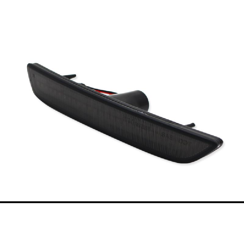 Front Side Marker Light, Light LED, with Smoky Glass for Ford Mustang Bumper 2010-2014.