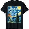 Falcon Sterrenkijker Artistiek Van Gogh Sterrennacht Falcon T-shirt