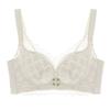 Women's Lace Minimizing Bra Set: Wireless, Thin with Sandwich Cups for Large Bust, Anti-Sagging, Gathers Side Breasts.