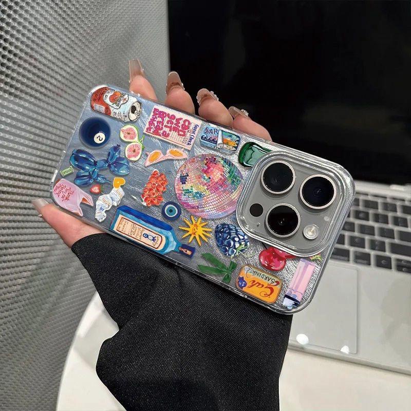 Fruit Party Phone Case For IPhone 16 16e 14 13 15 Pro Max 11 12 Pro 7 8 Plus SE 2022 Shockproof Cover Case 16 15 14 13 12 11