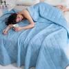 Cooling Quilt Summer Blanket Lightweight Cooling Fibers Breathable Thin Double-Sided Self-Cooling Sleep Blanket for Hot Nights Bedroom Travel