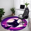 1pc Witch Moon Office Round Area Rug, Under Office Chairs Bedroom Living Room Home Decor, Room Deco, Available In Various Sizes