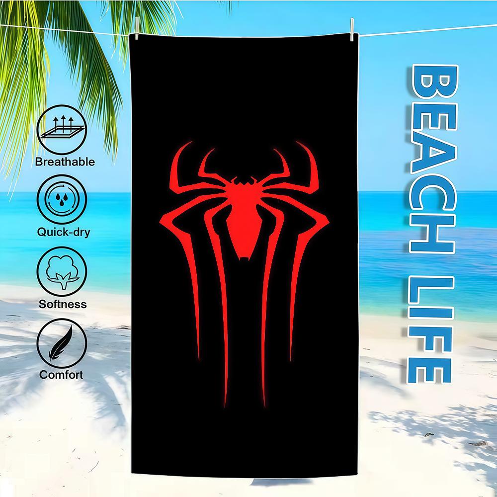 Towel Textile Logo Bathrobe Beach S-SpiderS-ES Quick-Drying Lightweight Portable Camping M-ManS Swim Pool Travel