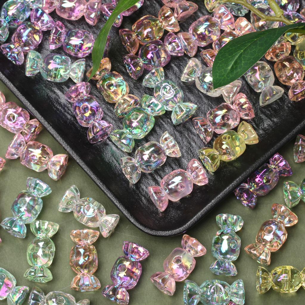 Acryl 12,5*29,1mm Lose Perlen candy Gelee Farbe DIY Schmuck Zubehör 10 stücke Für Armband Ohrring Herstellung
