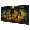 Frog Wizard Mouse Pad Card Playmat Stitched with Magic Zones Game Mats Tabletop for MTG/TCG Card Battle Commander Deck Desk Mat