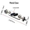 Universal Metal Claw Head Stand with Tablet and Phone Clip & Hose Adapter