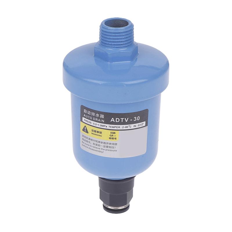 Adtv-30 G1/2 1,5 MPa Automatický odtokový ventil Plovákový odvaděč pro vzduchový kompresor Dn15 Mini vzduchový filtr Jednoduchý automatický odvaděč