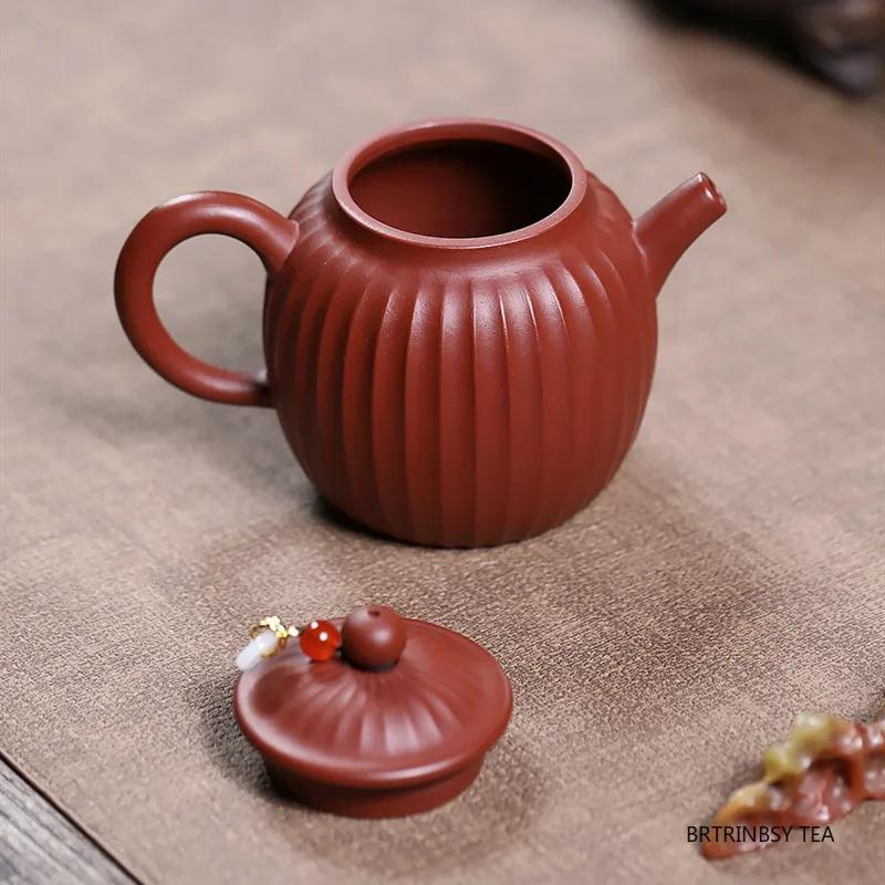 Chinese Tradition Yixing Purple Clay Teapot Raw Ore Dahongpao Beauty Tea Pot Household Handmade Kettle Zisha Tea Set 260ml