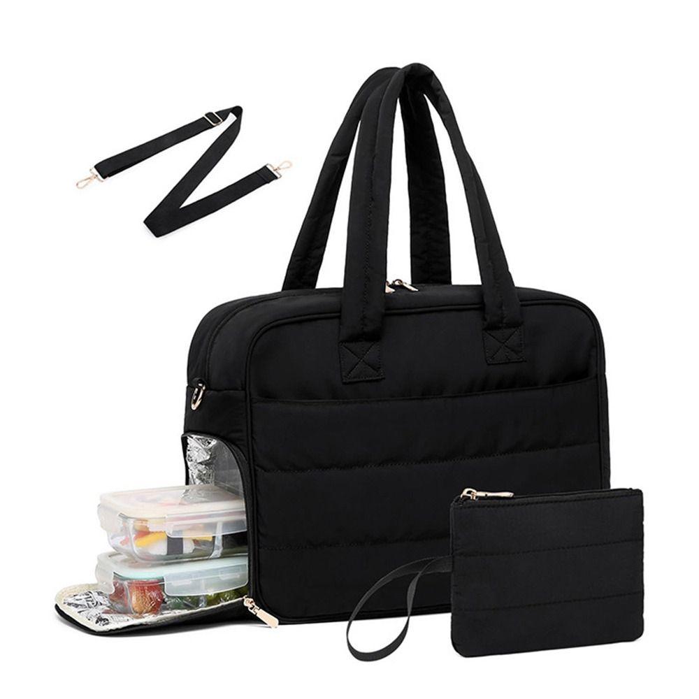 Izolowana torba na lunch 3 w 1 z przegrodą, uchwytem podróżnym, nowa torba tote na laptopa