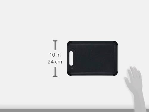 Dulton Cutting Board, Medium, Plastic and Silicone, Non-Slip, Kitchen, 8mm High, 350mm Wide, 240mm Deep, Y915-1253M