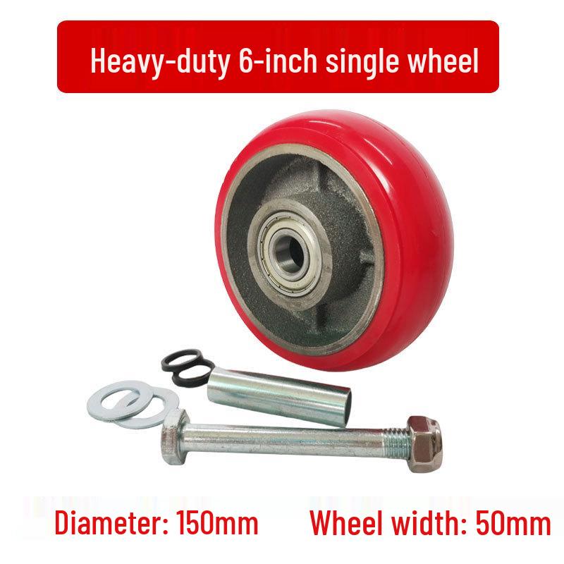 Heavy Duty Swivel Caster Wheel: 4-8 Inch, Iron Core, PU Coating, 3-Ton Capacity, Wear-Resistant