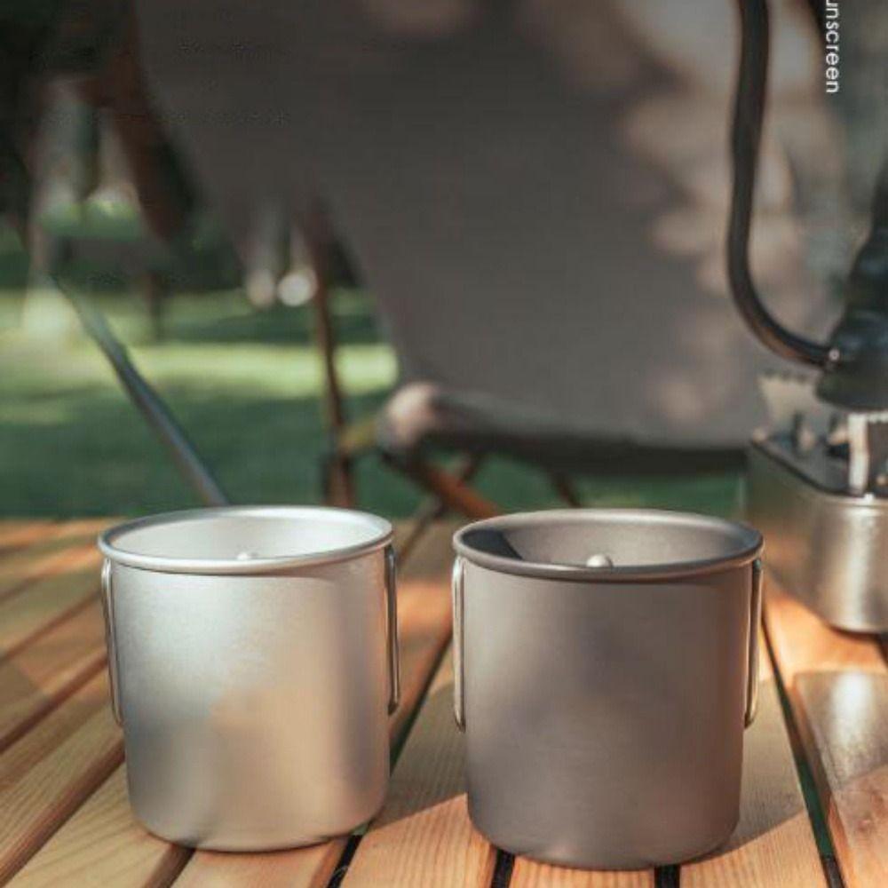2 Colors Folding Water Cup Can Hold Boiling Water Outdoor Camping Cup  Camping Picnic