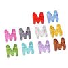 Name Jewelry Beads Clear Acrylic Letter Beads Large Hole 10 Piece Set for DIY Bracelets, Phone Straps and Jewelry