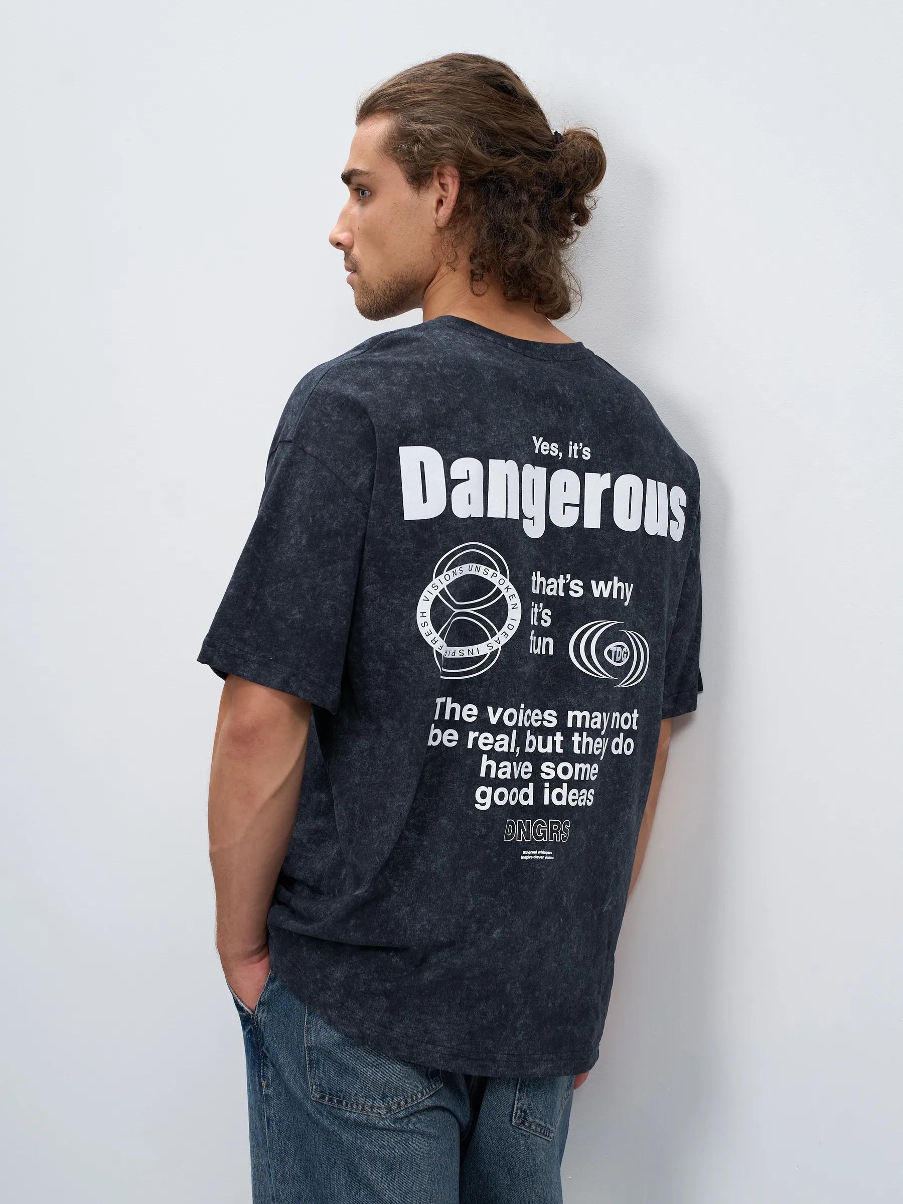 T-shirt with funny print Dopamine formula L