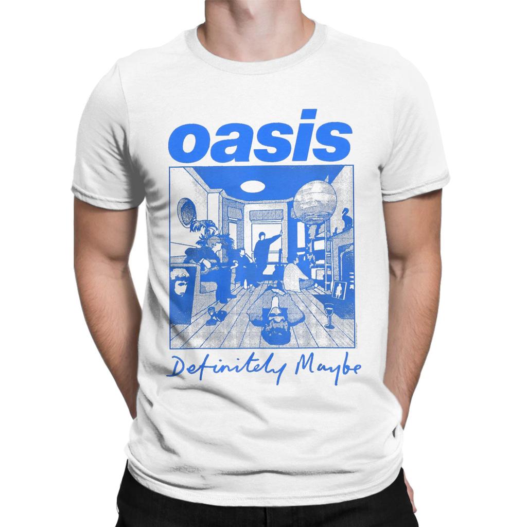 Funny O-Oasis Definitely Maybe T Shirt Men's Cotton Short Sleeve O-neck Summer Top Tee