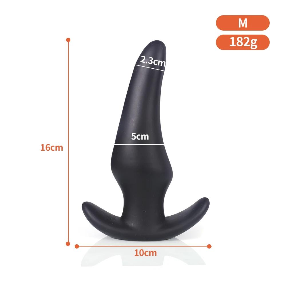 Ultra-Soft Body-Safe Liquid Silicone Anal Plug | Anti-Drop Design for Prostate Massage & Anal Training | Comfort Fit Large Size