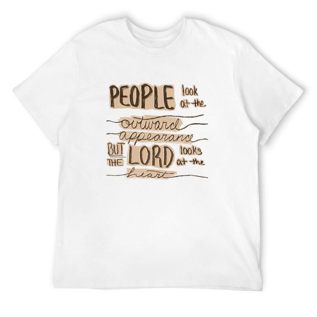 1 Samuel 16:7 T-Shirt boys animal print graphics new edition quick drying mens designer clothes