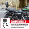 Black Motorcycle Detachable Rear Passenger Backrest Sissy Bar Luggage Rack For Harley Sportster 883 1200 X48 2004-2025