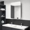 VidaXL LED Mirror Bathroom Cabinet Black 60x11x80 Cm 326503
