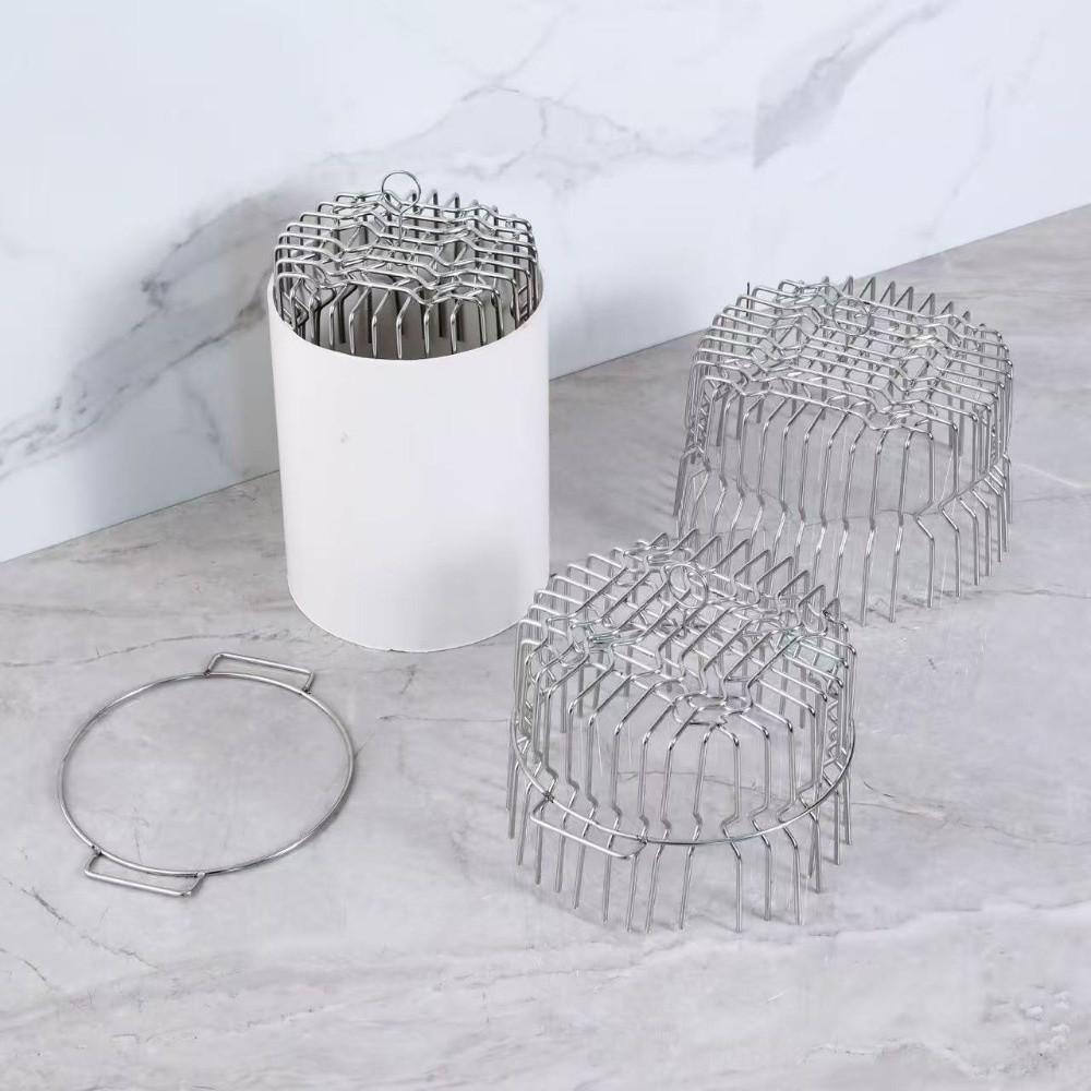 Stainless Steel Roof Floor Drain Leaf Debris Trap Easy Installation Gutter Guard Anti-blocking Downspout Protection Net