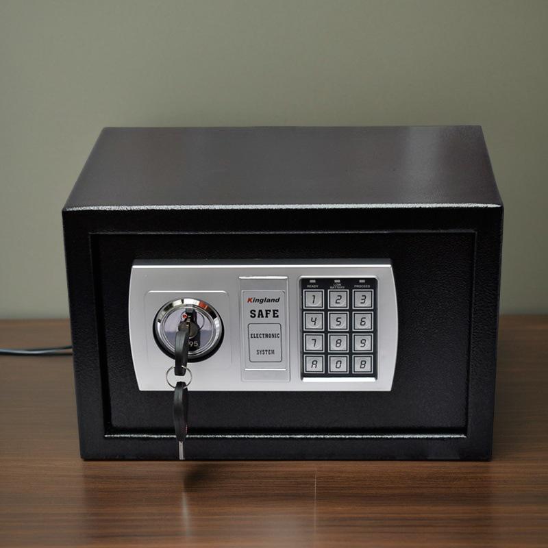 Secure Mini In-Wall Safe: Double-Lock, Anti-Theft, Password-Protected for Home or Office Storage.