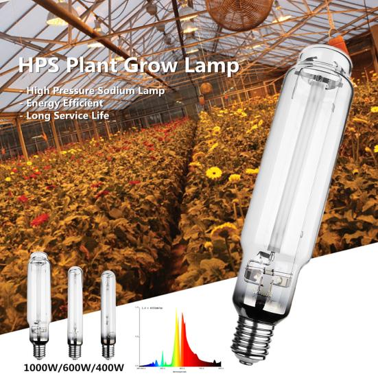 400/600/1000W E40 Ballast 23Ra HPS Plant Grow Light High Pressure Sodium Lamp