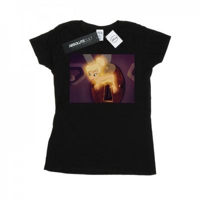 Damen/Mädchen Tinkerbell Schloss Quetsch Baumwoll T-Shirt