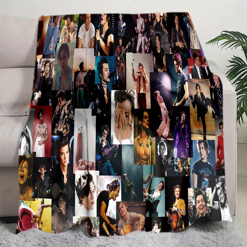Coperta Harry Styles Perfetta per Tutte le Stagioni Morbida Confortevole Divano Ufficio Pisolino Viaggio Regalo di Compleanno Regalo di Natale