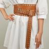 Wind Ladies Wide Belt Retro Elastic Elastic Waist Seal Dress Waist Decoration