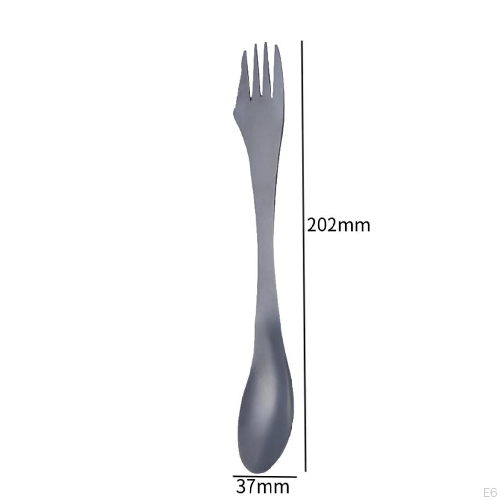 3-in-1 Spork Gabel Löffel Messer Campingbesteck für Rucksacktouren Picknick Küche
